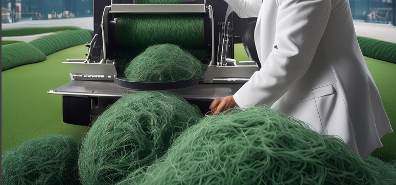 Yarn recycling after seperation of Carpet and artificial grass